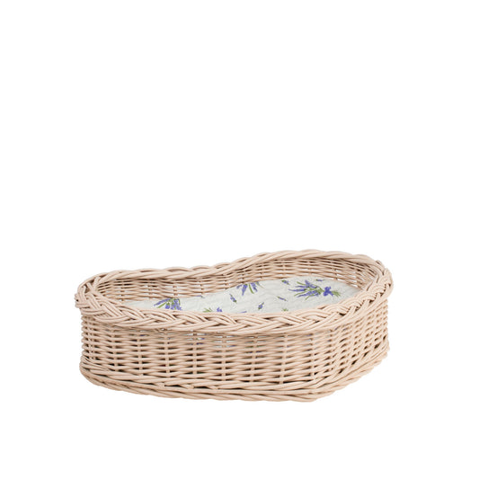 Zadaris wiklinowy koszyczek z beżowym wkładem TheWickerStories