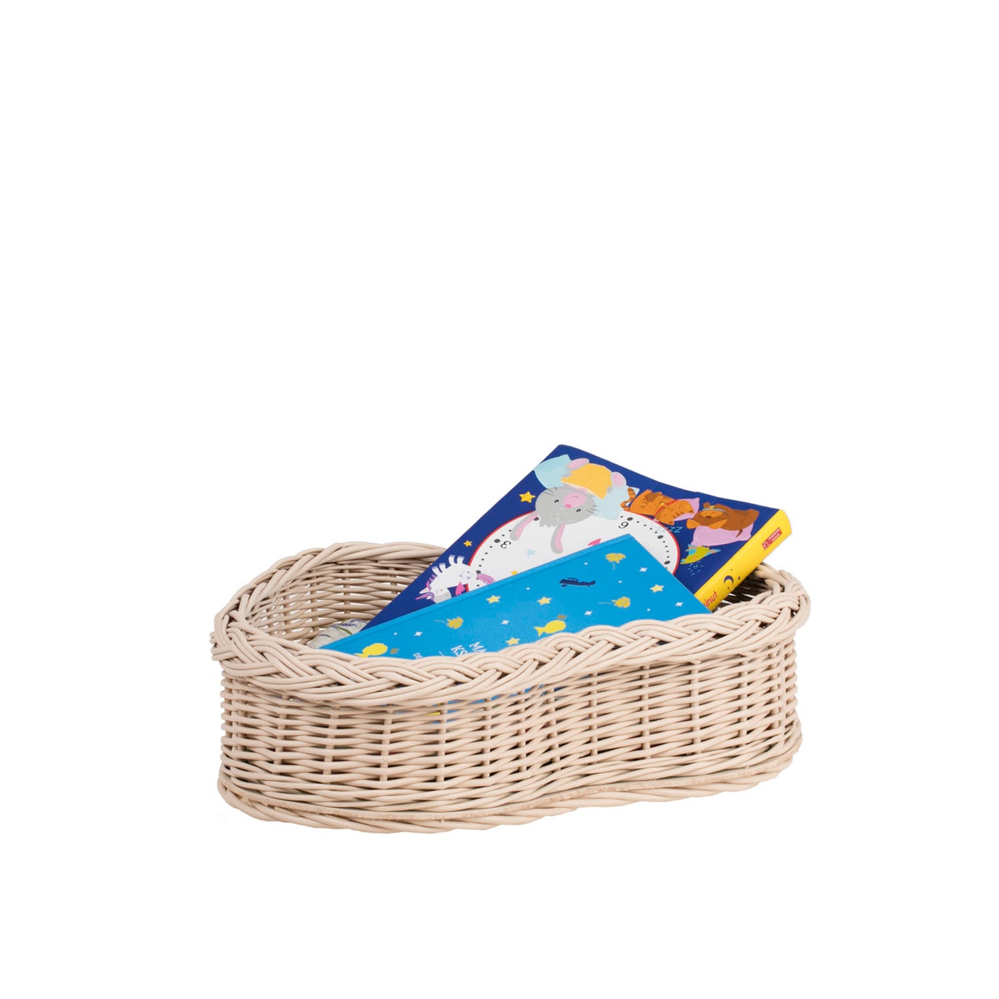 Zadaris wiklinowy koszyczek z beżowym wkładem TheWickerStories