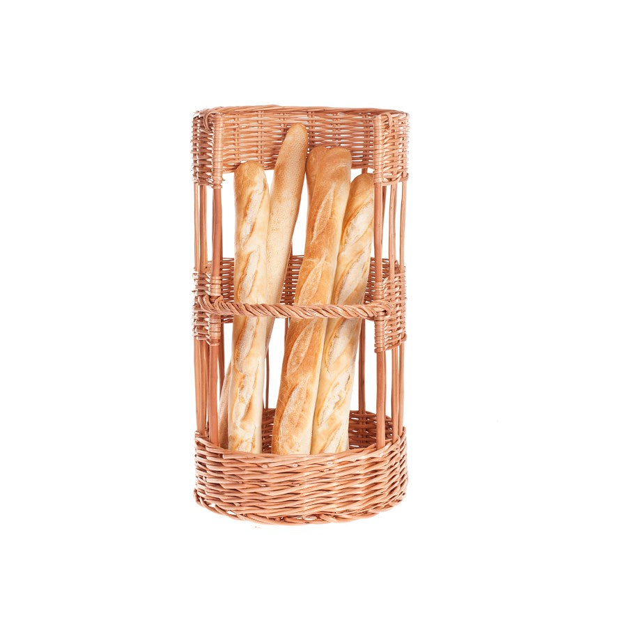 Bigno wiklinowy kosz na bagietki do piekarni i sklepu TheWickerStories