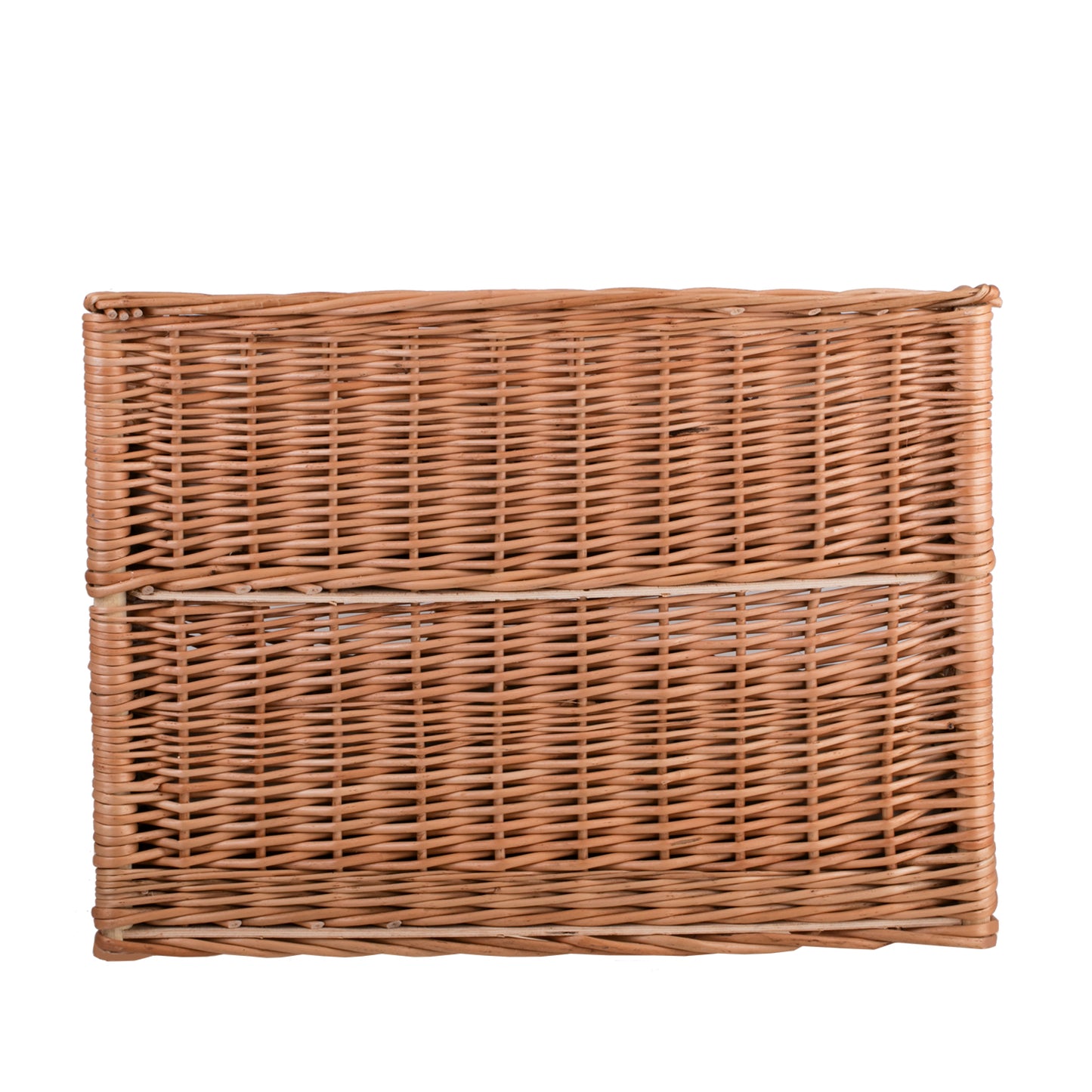 Estrella wiklinowy domek dla kota z dwoma wodoodpornymi poduszkami, z okienkiem i tarasem TheWickerStories