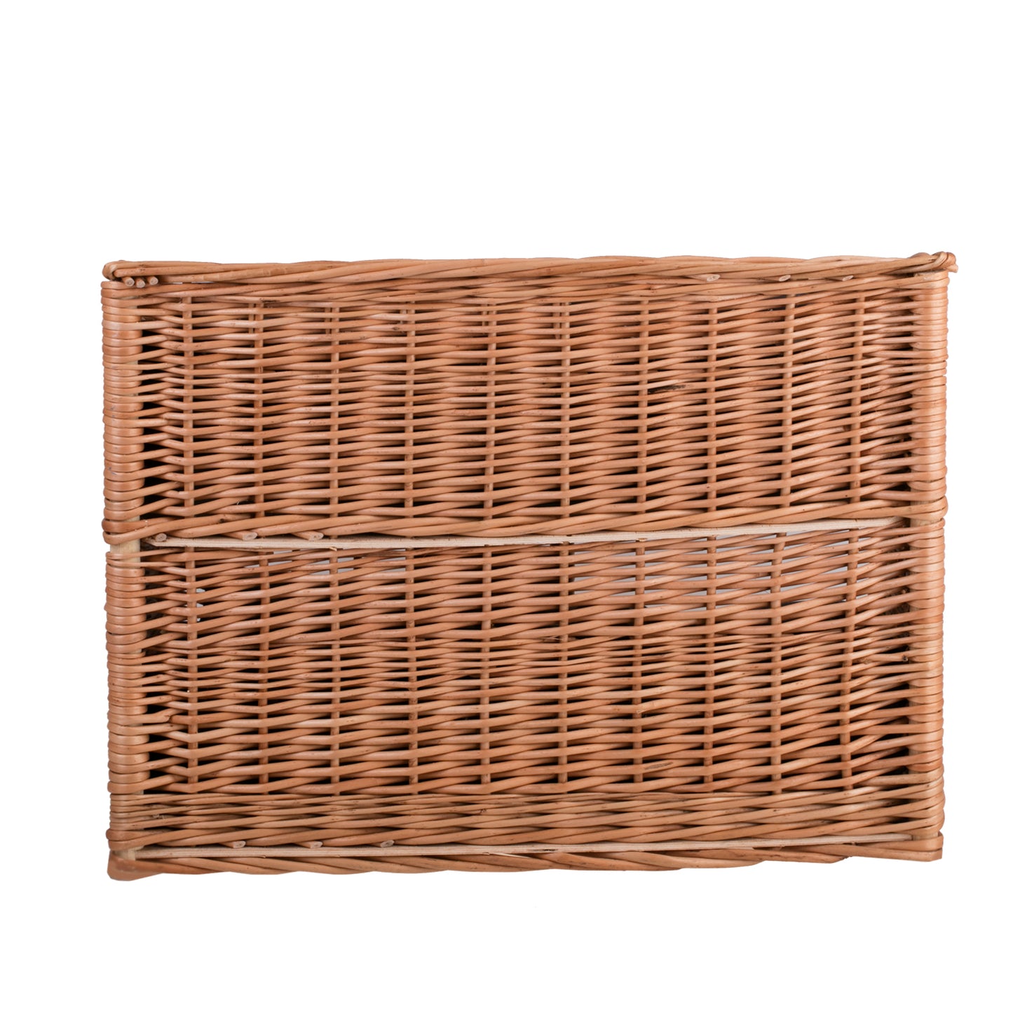 Estrella wiklinowy domek dla kota dwupoziomowy z dwoma wodoodpornymi poduszkami i okienkiem TheWickerStories