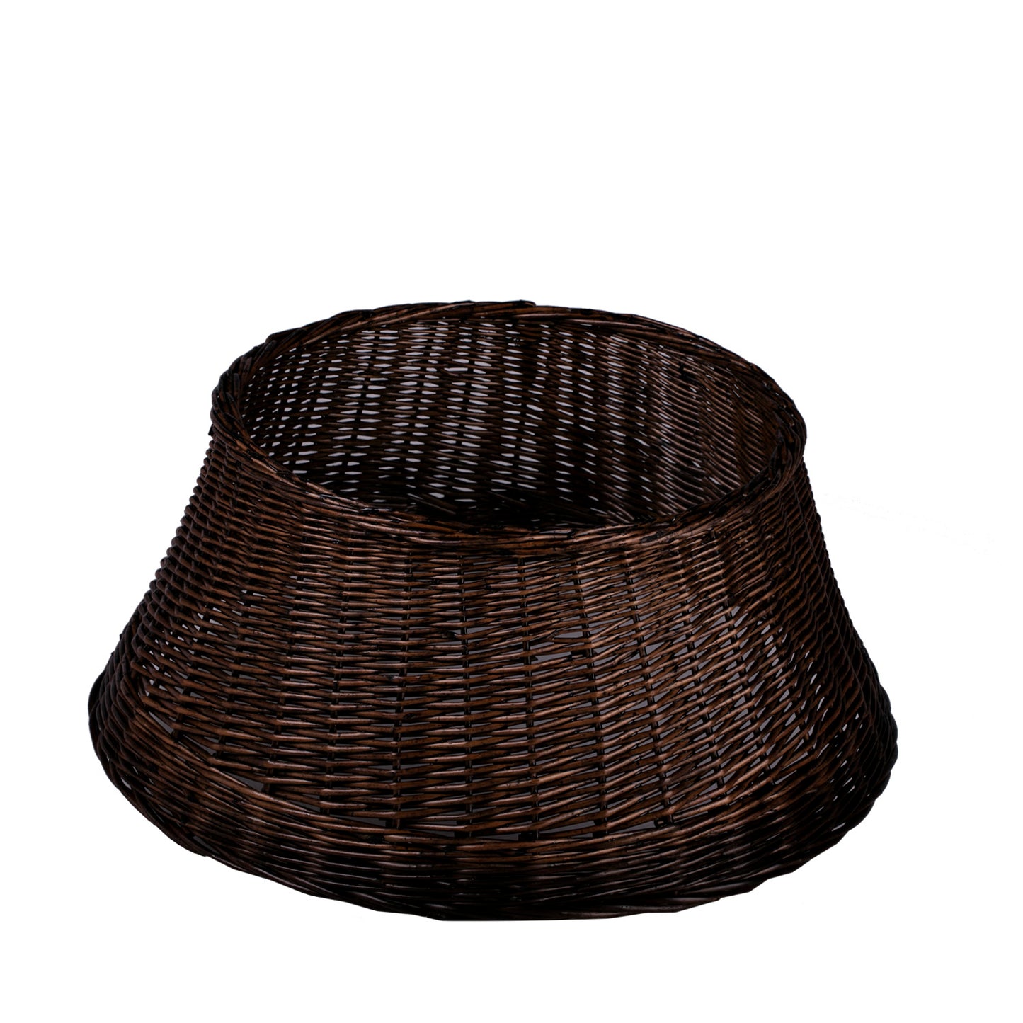 Cerin wiklinowy kołnierz choinkowy do maskowania stojaka TheWickerStories