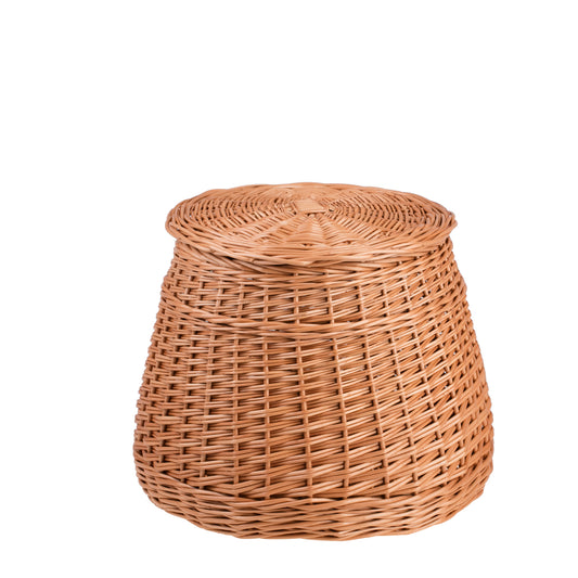 Mirell wiklinowy kosz na pranie z pokrywą TheWickerStories