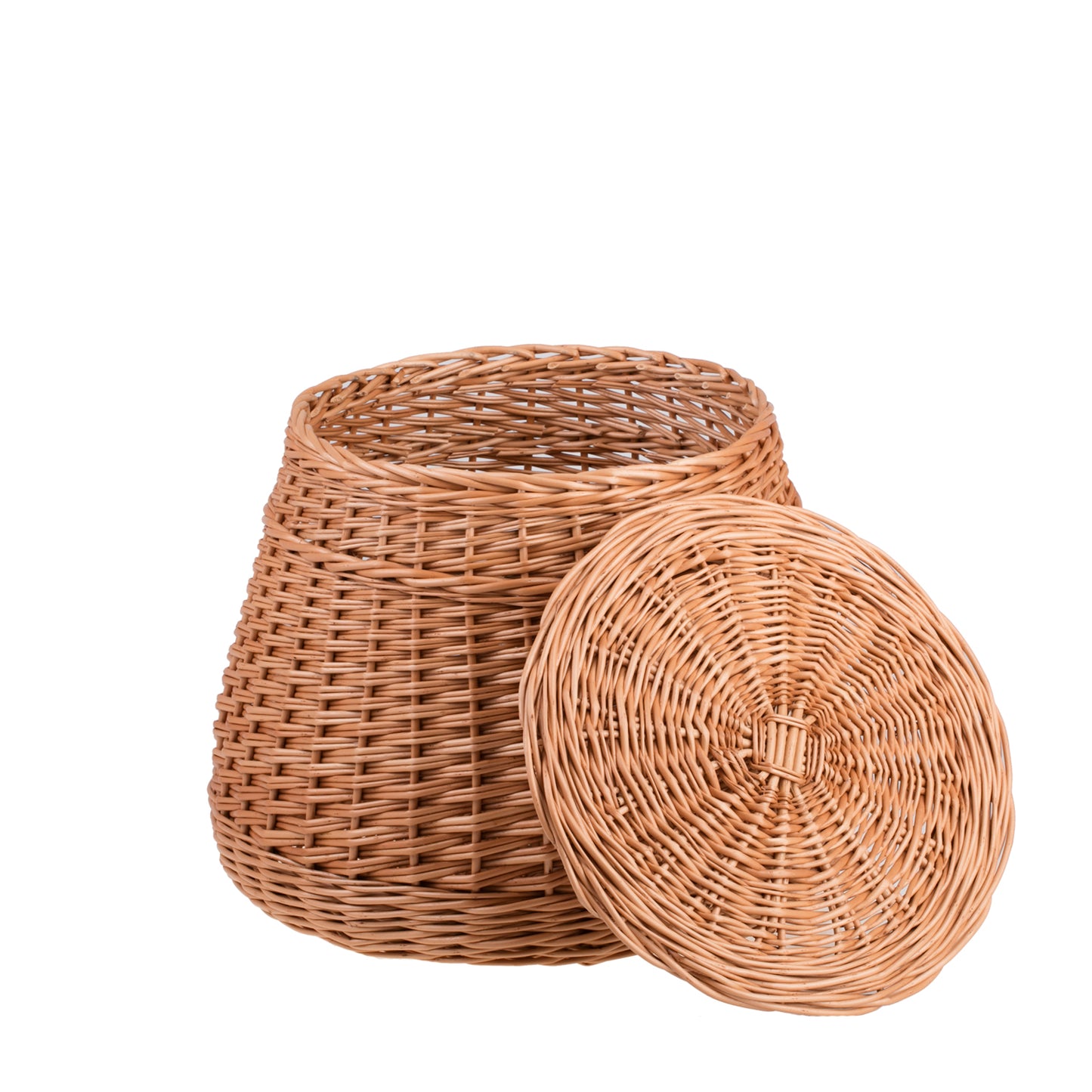 Mirell wiklinowy kosz na pranie z pokrywą TheWickerStories