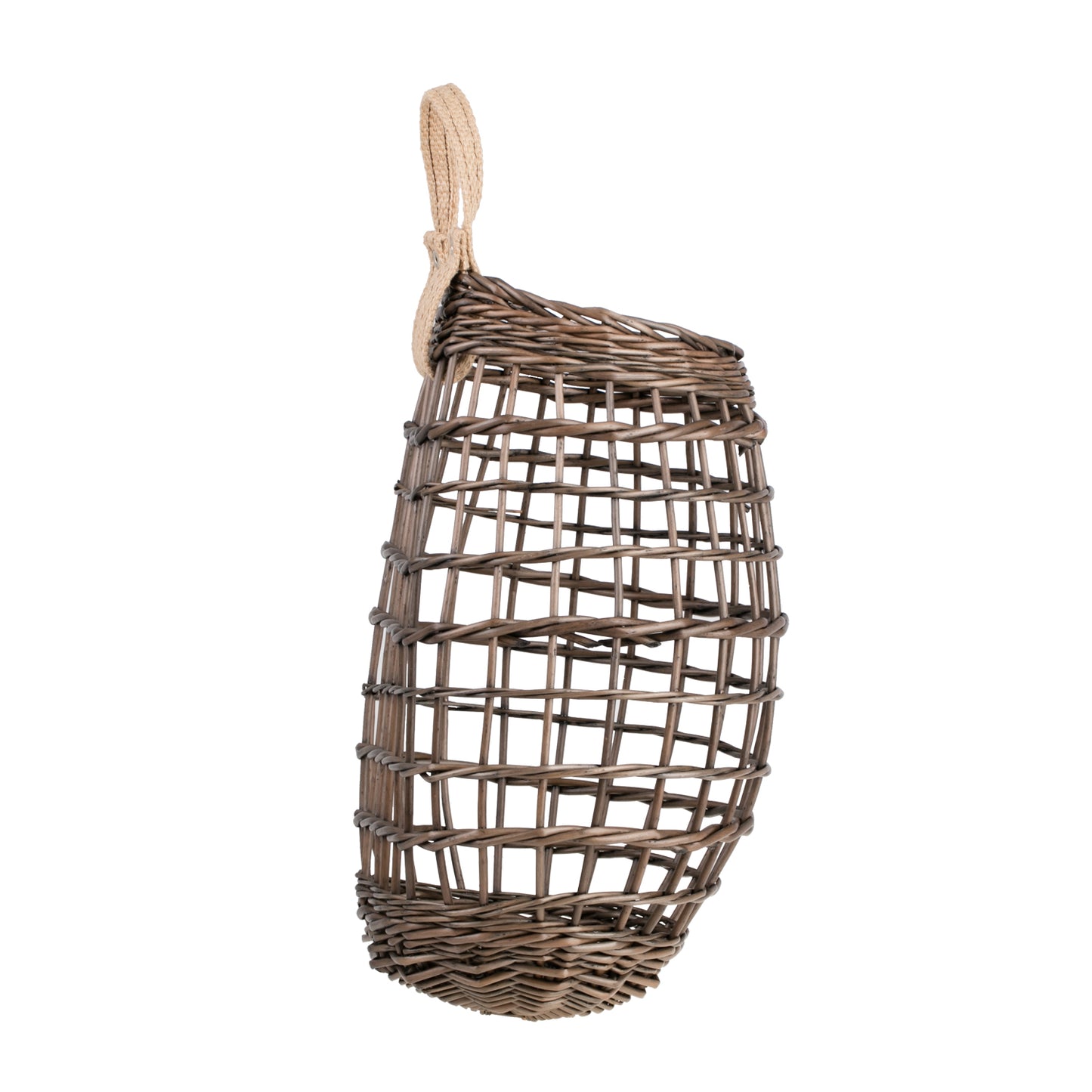 Talwin wiklinowy kosz prezentacyjny do ekspozycji towaru, z jutowym uchwytem TheWickerStories