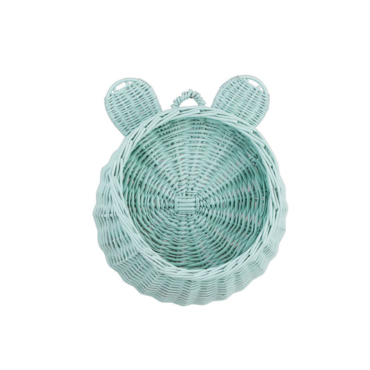 Zanoria wiklinowy kosz do pokoju dziecięcego do powieszenia, z uchwytem TheWickerStories