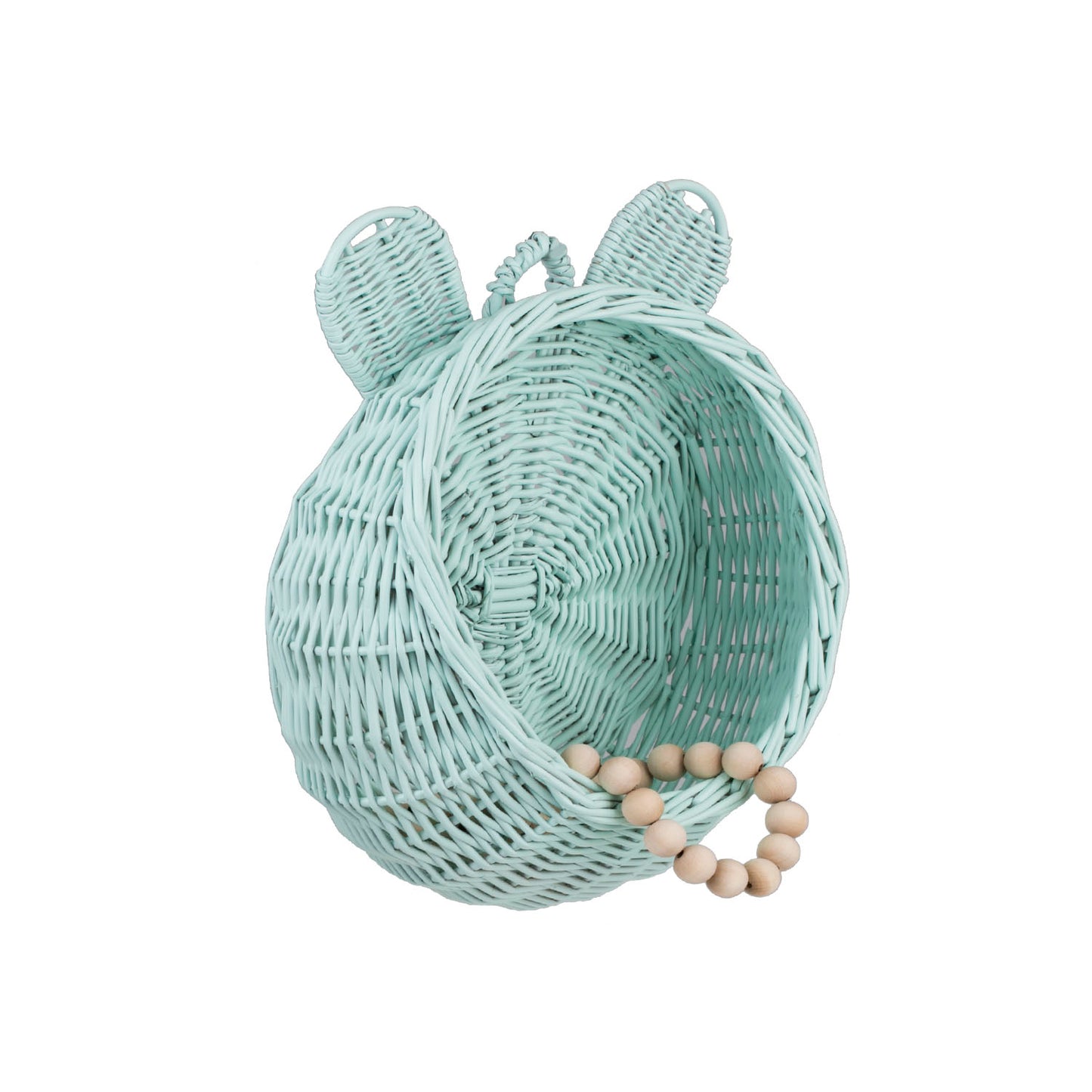 Zanoria wiklinowy kosz do pokoju dziecięcego do powieszenia, z uchwytem TheWickerStories