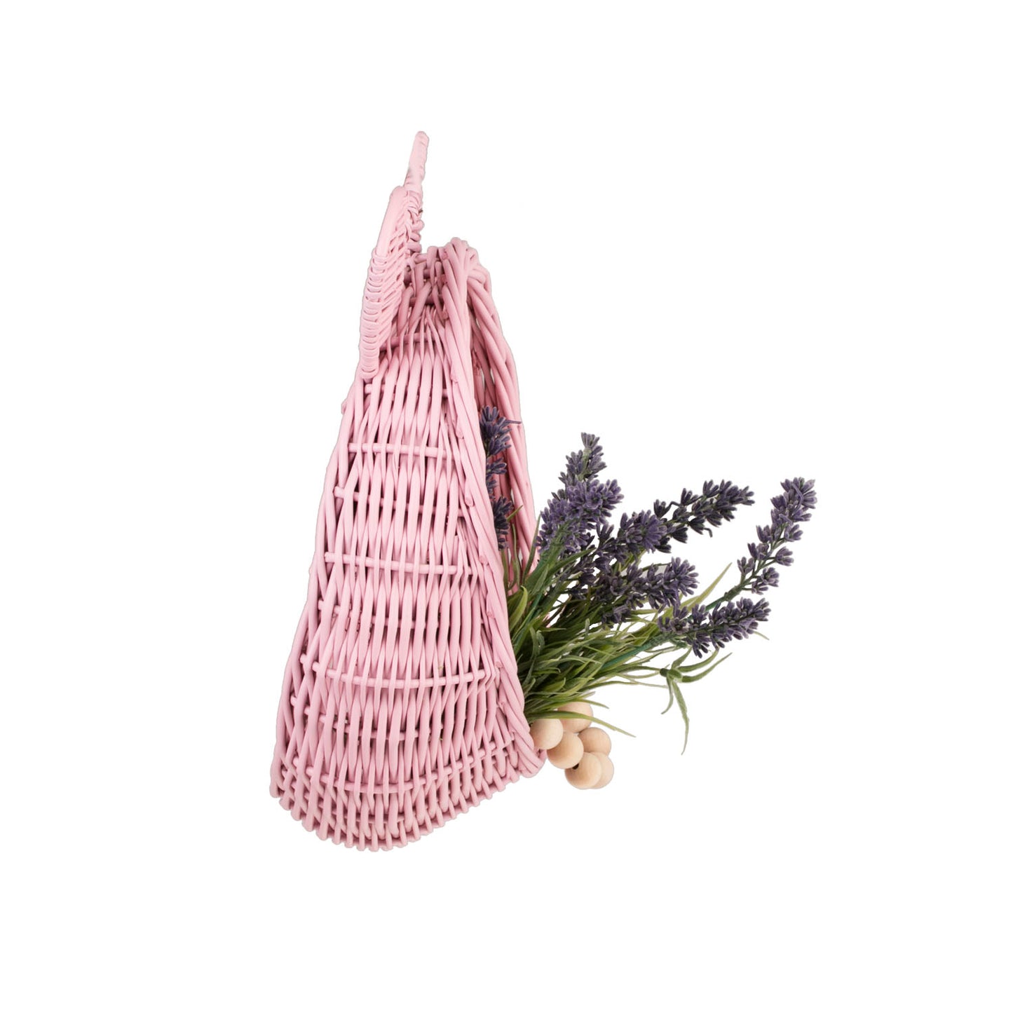 Zanoria wiklinowy kosz do przechowywania do pokoju dziecięcego, do zawieszenia, z uchwytem TheWickerStories