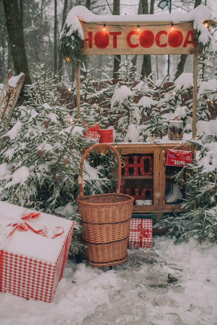 Favoren wiklinowy koszyk mobilny do przewozu drewna i towaru TheWickerStories