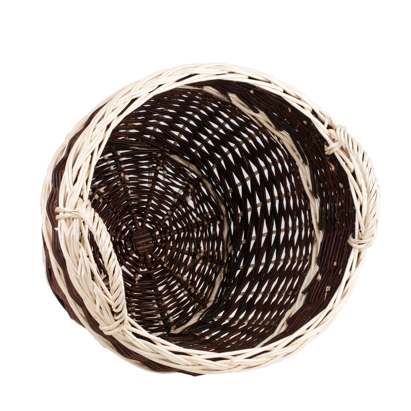 Viloria wiklinowy kosz do zbiorów na owoce i warzywa, z uchwytami TheWickerStories