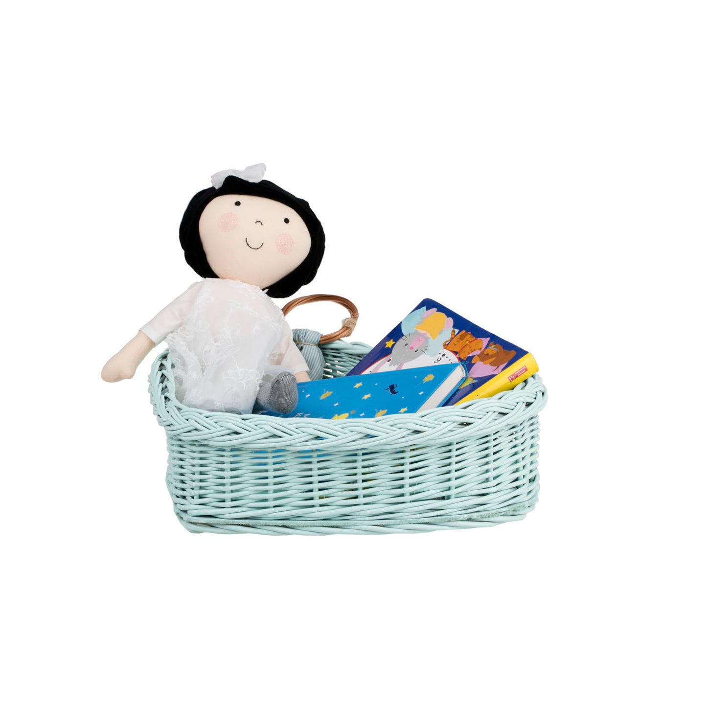 Zadaris wiklinowy koszyczek z różowym wkładem TheWickerStories