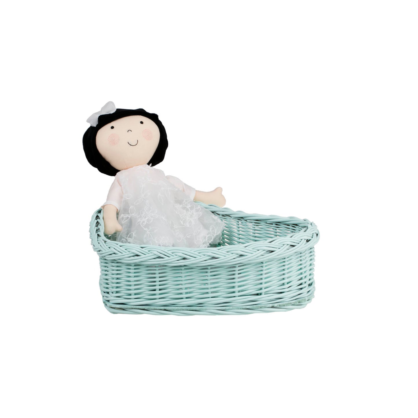 Zadaris wiklinowy koszyczek z różowym wkładem TheWickerStories