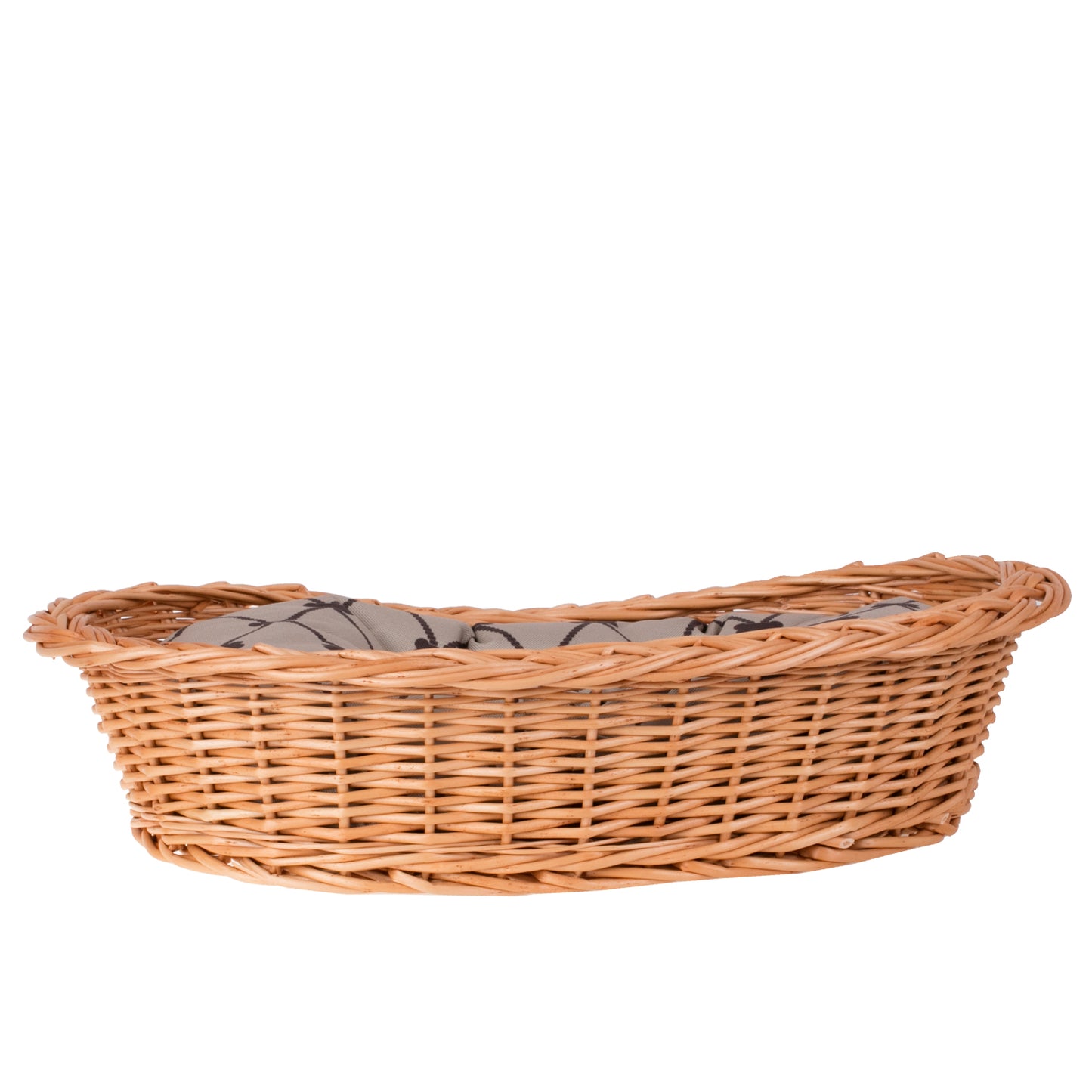 Enovia wiklinowy kosz dla psa i kota z poduszką TheWickerStories