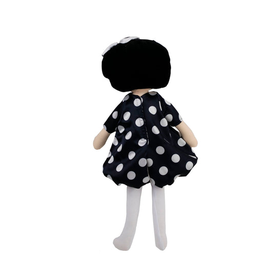 Fiora ręcznie robiona lalka z czarnym obszyciem TheWickerStories
