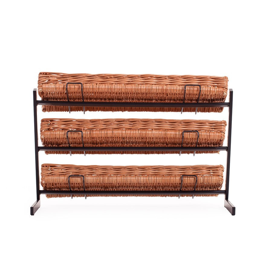 Kerodon stojak metalowy z 3 wiklinowymi koszykami TheWickerStories