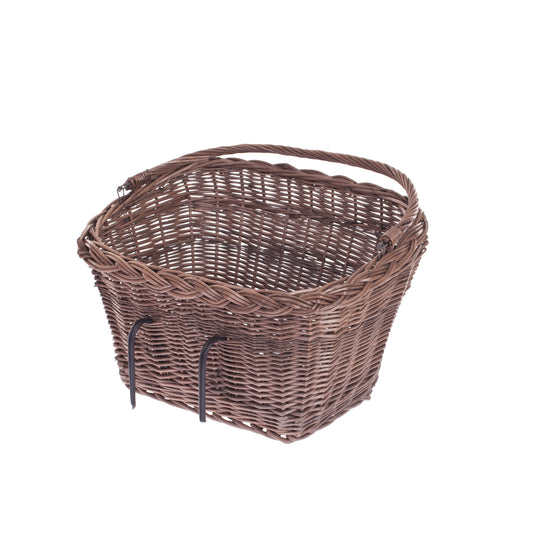 Marinus wiklinowy kosz na rower na kierownicę, z uchwytem i metalowymi mocowaniami TheWickerStories