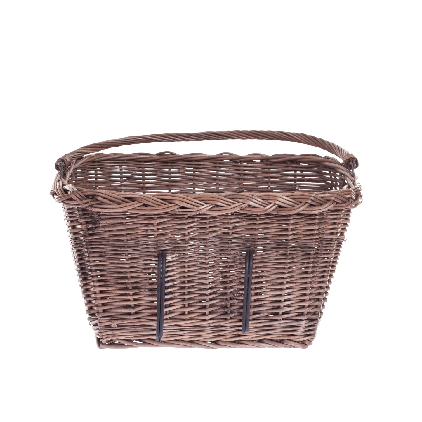 Marinus wiklinowy kosz na rower na kierownicę, z uchwytem i metalowymi mocowaniami TheWickerStories