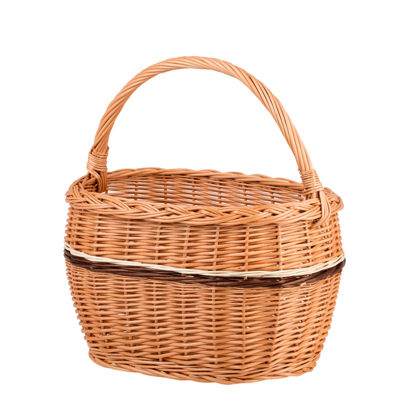 Walissa kosz na zakupy z rączką wiklinową TheWickerStories