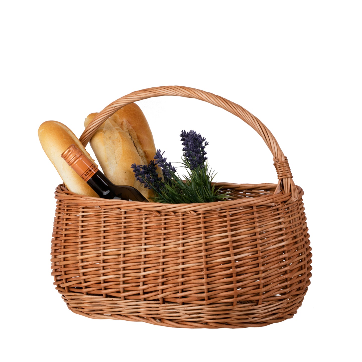 Wilerissa kosz na zakupy z rączką wiklinową TheWickerStories