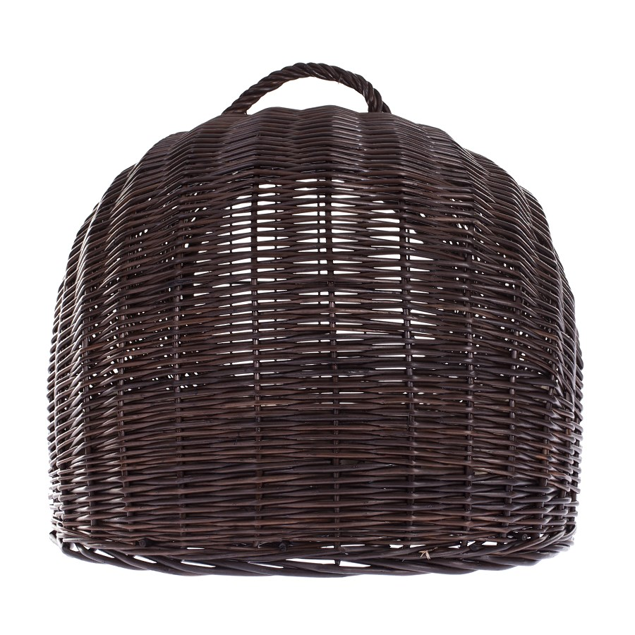 Tactus wiklinowy domek dla kota z rączką, z drzwiczkami i poduszką TheWickerStories