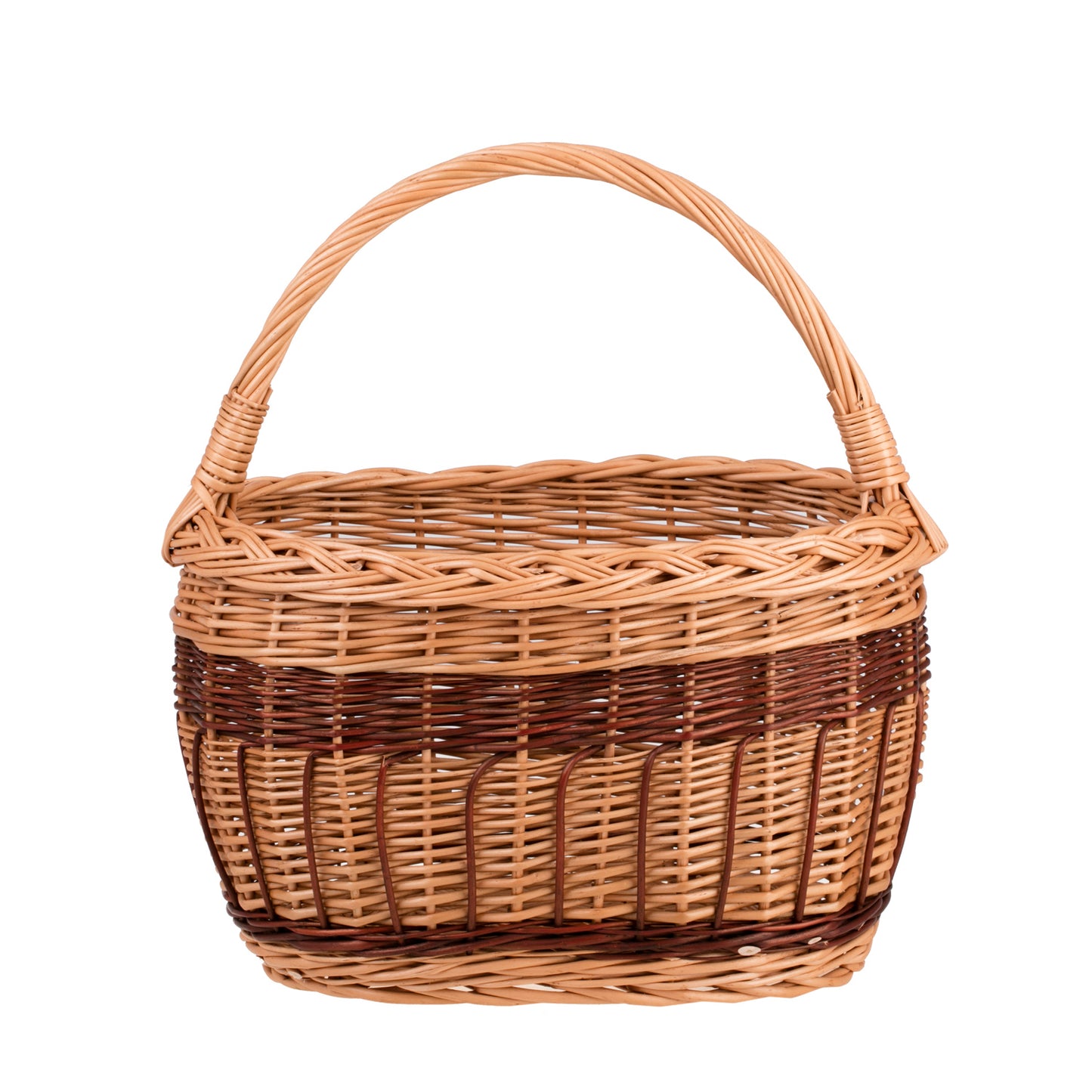 Wictorissa kosz na zakupy z rączką wiklinową TheWickerStories