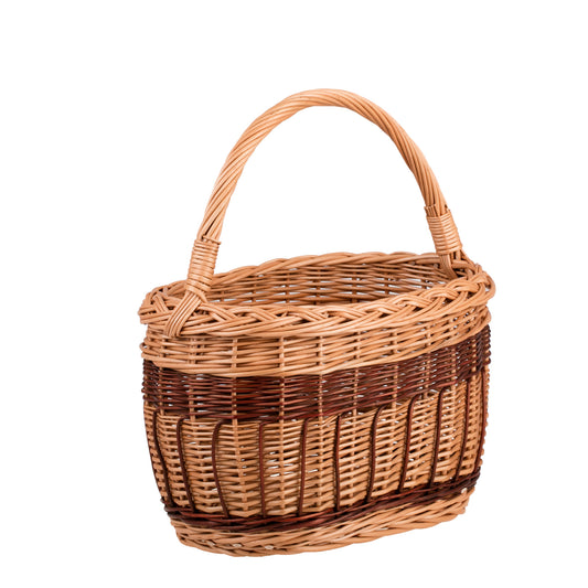 Wictorissa kosz na zakupy z rączką wiklinową TheWickerStories