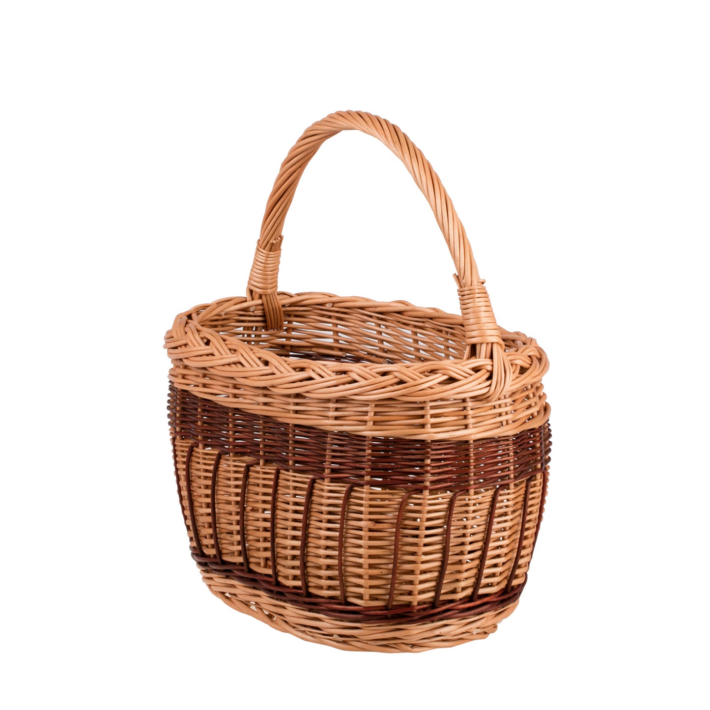 Wictorissa kosz na zakupy z rączką wiklinową TheWickerStories