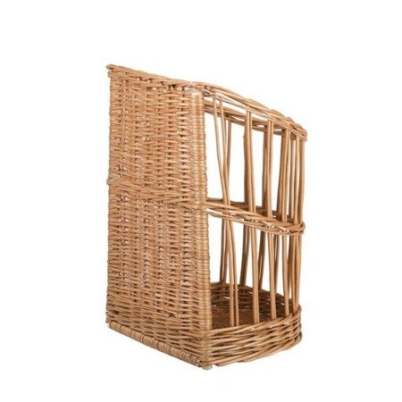 Borago wiklinowy kosz na bagietki do kuchni i sklepu, stojący ekspozytor TheWickerStories