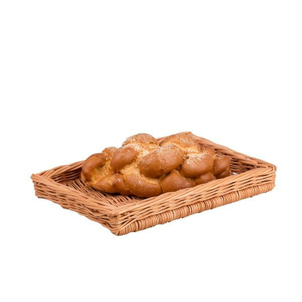 Tiforia wiklinowy stojak ekspozycyjny na ladę z trzema koszykami na metalowej ramie TheWickerStories