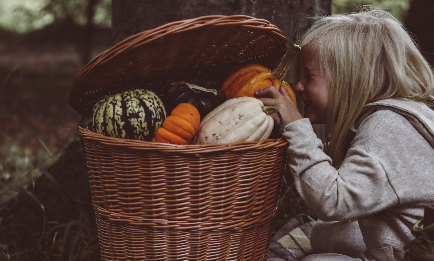 Sirellius wiklinowy plecak z brązowym obszyciem, paskami i wiekiem TheWickerStories
