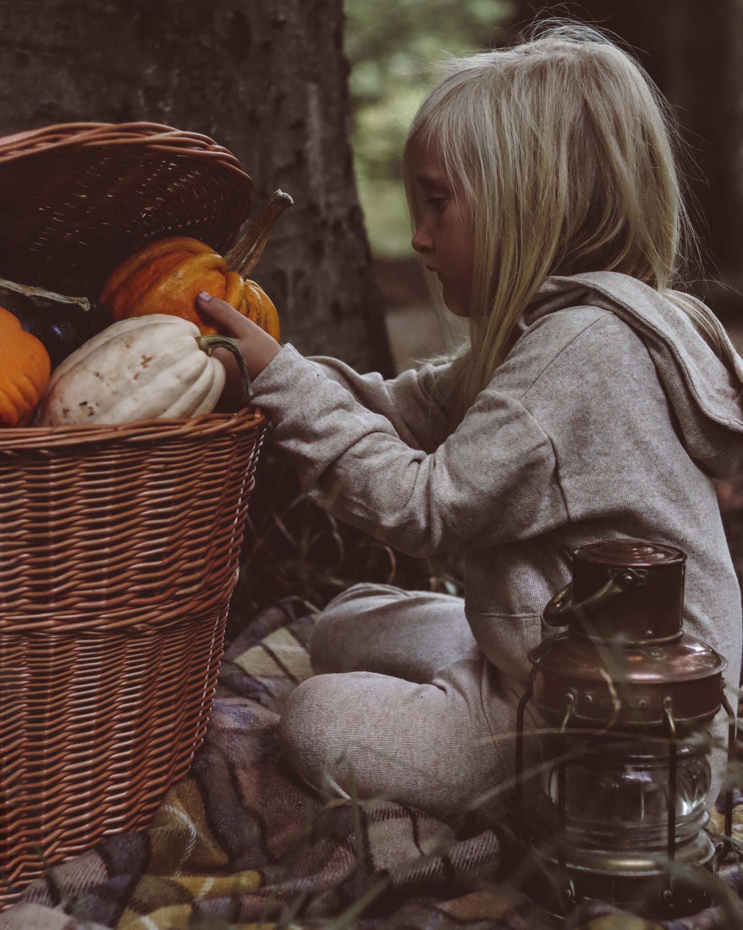 Sirellius wiklinowy plecak z brązowym obszyciem, paskami i wiekiem TheWickerStories