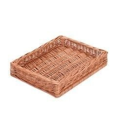 WICKER DISPLAY STORAGE BASKET decorative handmade  40X30 H12 CM