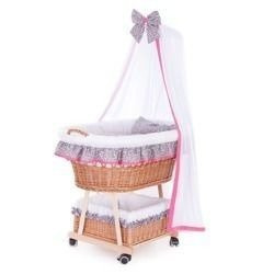 baby Łóżeczko wiklinowe dla niemowląt 90x53 H30 cm