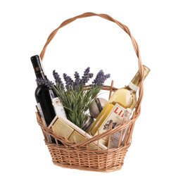 wicker basket gift basket with handle handmade decorative in 3 sizes