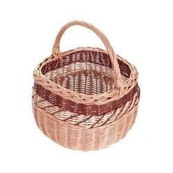 Rieten winkelmandje "Bolero" 31x31 H25/40 cm