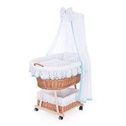 BABY BASKET FOR A CHILD WITH A CANOPY BABY WICKER PRAM 90X53 H 30 CM
