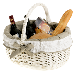 Einkaufskorb aus Weide, Weidenkorb in beige 42x34 H23/36 cm