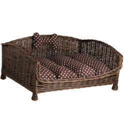 ALFIE RECHTHOEKIG LUXE RIETEN HONDENBED DIERENBANK 84X62 H16/42 CM