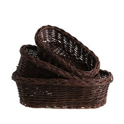 BALCONY BASKET OF UNPEELED WICKER decorative 80X28 H18 CM