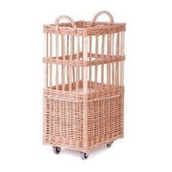 Baguettekorb mit Rollen 35x26 H60