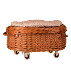 Lasovia Design Cornus Mobile Wicker Trunk 66 x 42 H 33 cm