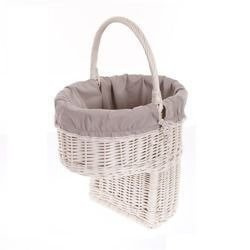 Trappenmand organizer gebleekt met zoom 40x30 H36/51 cm