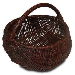 WICKER BUBBLE GARDEN BASKET Shopping Basket decorative handmade Ø20 H10/20 cm
