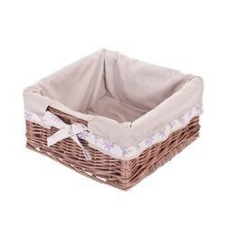 Rieten mand voor boekenkast Rieten doek bedekt 30x30 H15 cm