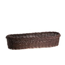 BALCONY BASKET OF UNPEELED WICKER decorative 90X28 H18 CM