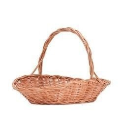wicker basket gift basket decorative handmade oval 28x18 H6 cm