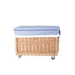 Koffer aus Weide in Naturfarbe 60X42 H40 CM