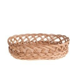 Wicker kitchen storage basket decorative 43x33 H11 cm