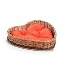 Angel Wicker pet Bed with Pillow 38x28 H12 cm