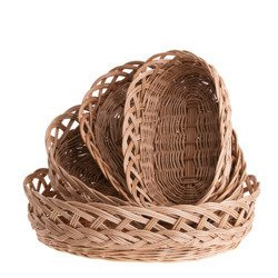 Wicker kitchen storage basket  decorative 34x25 H10 cm